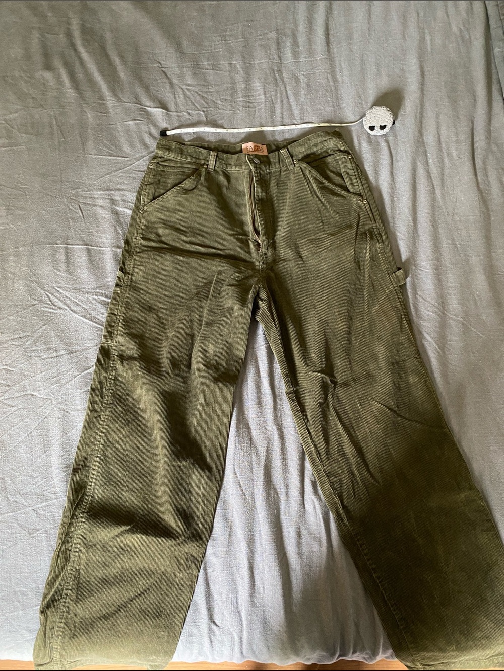 Women’s Olive Green Wide Leg Corduroy Jeans